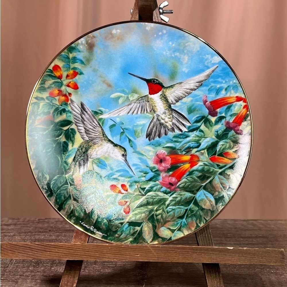 Hummingbirds in Harmony Decorative Plate